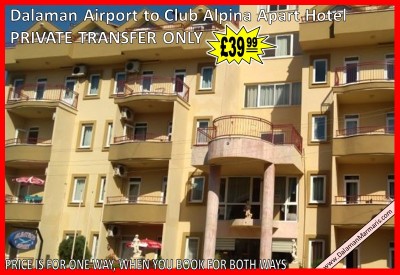 Dalaman Airport Transfers to Marmaris Club Alpina Apart Hotel